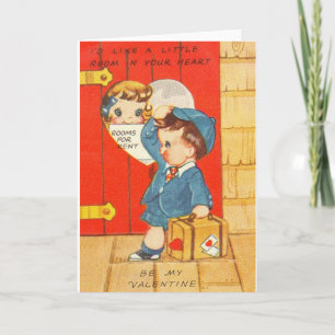 Vintage Room in Your Heart Valentine Holiday Card