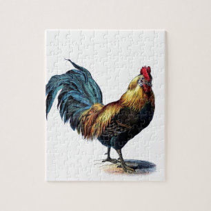 Vintage Rooster Jigsaw Puzzle