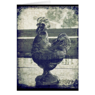 Vintage Rooster of Glass