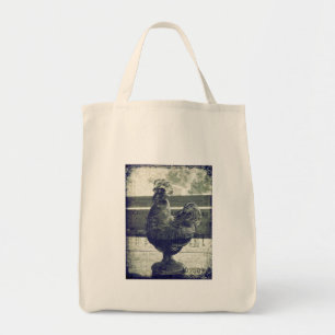 Vintage Rooster of Glass Tote Bag
