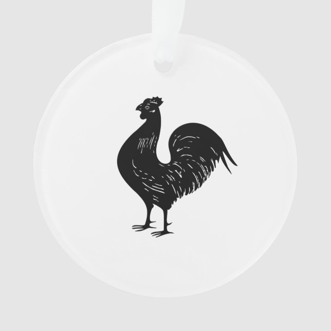 Vintage Rooster Ornament (Front)