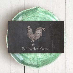 Vintage Rooster Personal Chef Business Card