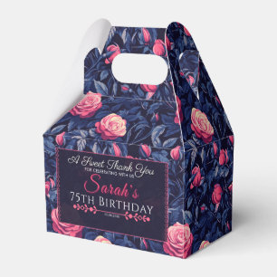 Vintage Rose Birthday Favor Box For Teen Birthday