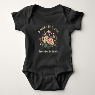 Vintage Rose Bouquet Rooted in Earth Graphic Art Baby Bodysuit