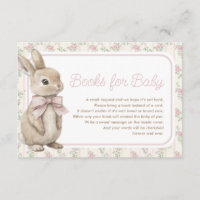 Vintage Rose Bunny Rabit Books for Baby Girl