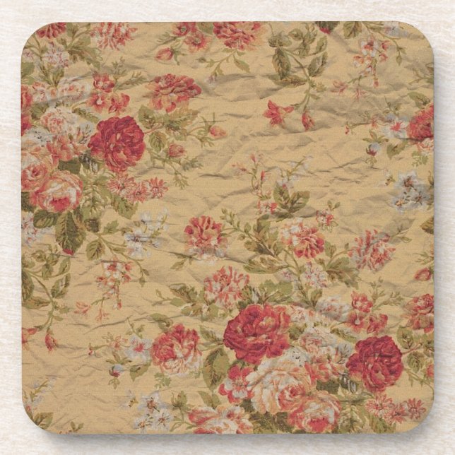 Vintage Rose Coaster (Front)
