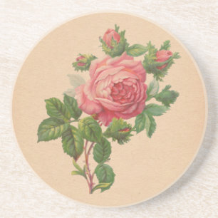 Vintage Rose Coaster