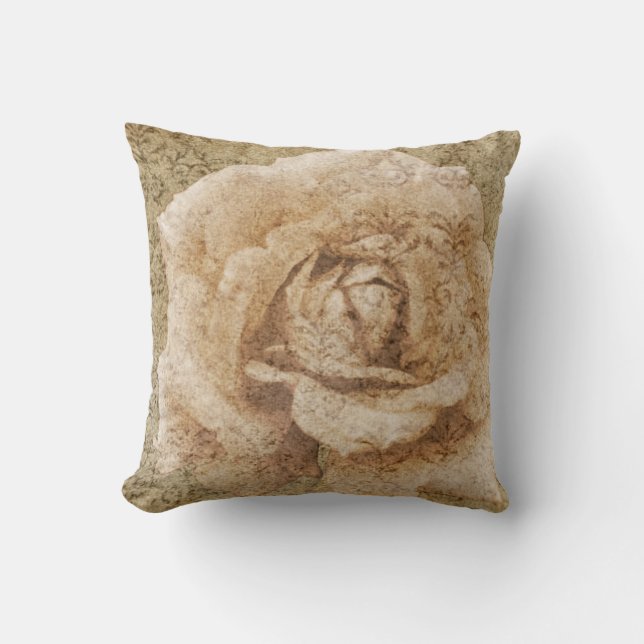 Vintage rose cushion (Front)