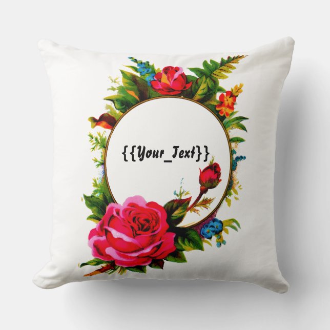 Vintage Rose Cushion (Front)