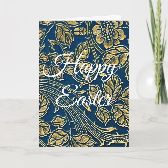 Vintage Rose Elegance Holiday Card (Front)