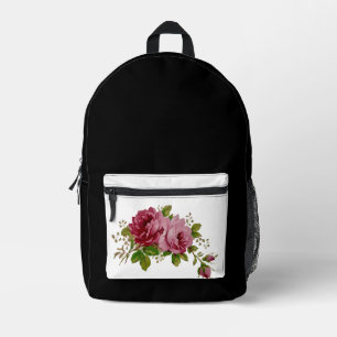 Vintage Rose Elegance  Printed Backpack