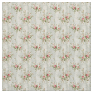 Vintage Rose Elegance with Soft Pastel Charm Fabric