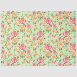 Vintage Rose Floral Modern Popular Tissue Paper