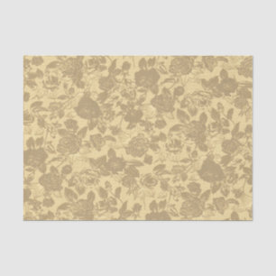 Vintage Rose Floral Pattern Tissue Paper