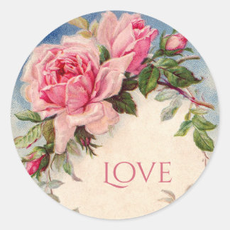 Vintage Rose Floral Stickers