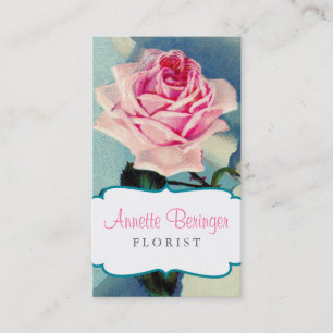 Vintage Rose Florist Business Card