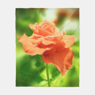 Vintage Rose Flowers #3 Fleece Blanket