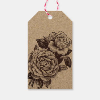 Vintage Rose Gift Tag