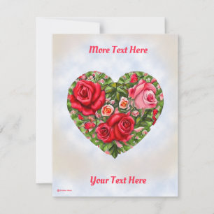 Vintage Rose Heart