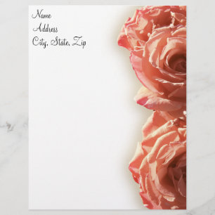 Vintage Rose I Customized Letterhead