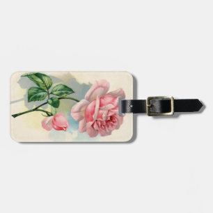 Vintage Rose Luggage Tag