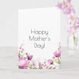 Vintage Rose Mother's Day Card