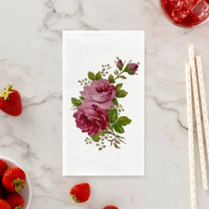 Vintage Rose Napkin