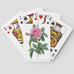 Vintage Rose Ornament Illustration Playing Cards