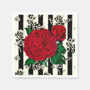 Vintage Rose Paper Napkins