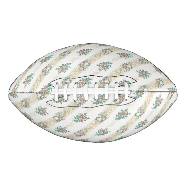Vintage Rose Pattern - Football (Front)