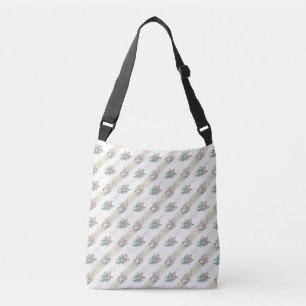 Vintage Rose Pattern - Tapestry Crossbody Bag