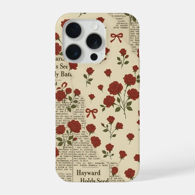 Vintage Rose Phone Case (Back)