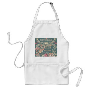Vintage Rose Pocket Apron