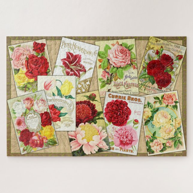 Vintage Rose Puzzle (Horizontal)