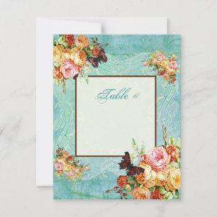 Vintage Rose Roses Butterfly Butterflies Swirls Invitation