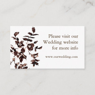 Vintage rose rustic wedding card