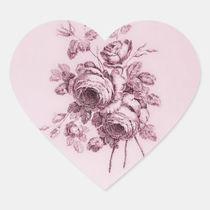 Vintage Rose Sticker