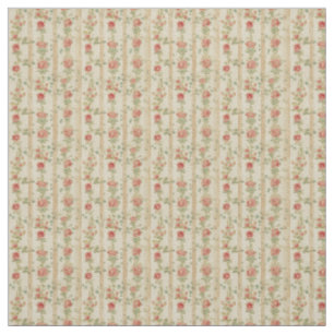Vintage Rose Stripes with Romantic Elegance Fabric