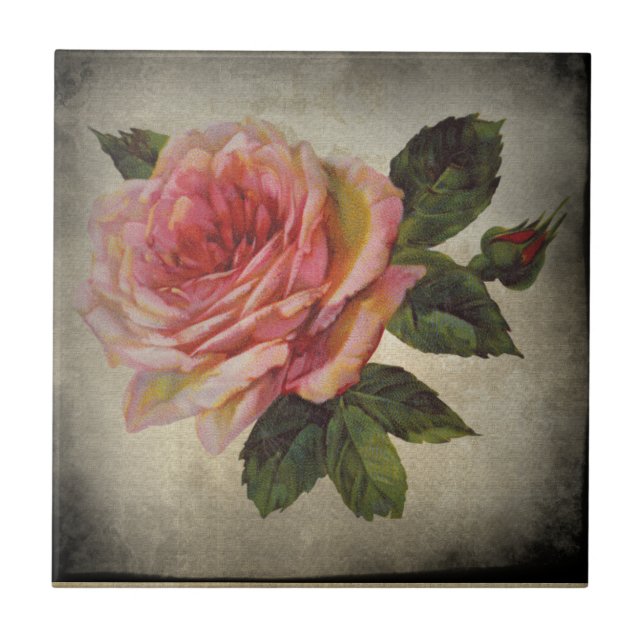 vintage rose tile (Front)