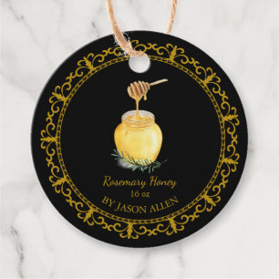 Vintage Rosemary Infused Honey Hang Tag