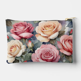 Vintage roses accessory pouch