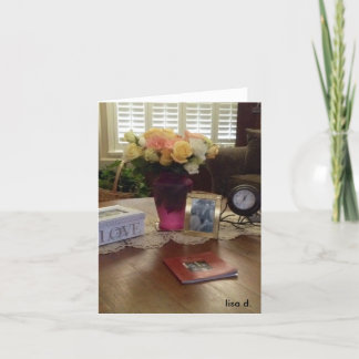 Vintage Roses and Lace Card