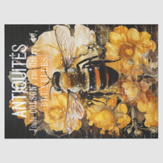 Vintage Roses and Queen Bee Decoupage Tissue Paper