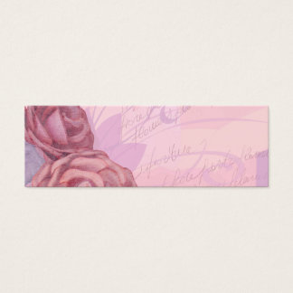 Vintage roses, bookmark card