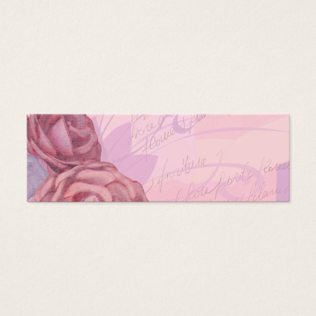 Vintage roses, bookmark card (Front)