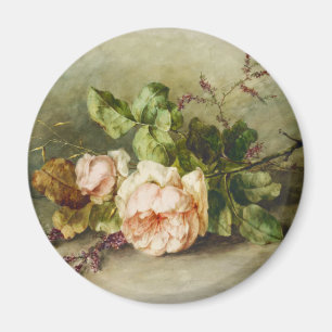 Vintage Roses by Margaretha Roosenboom Magnet