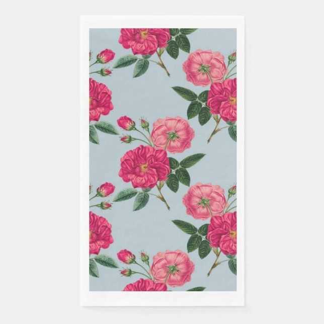 Vintage Roses Design Napkin (Front)