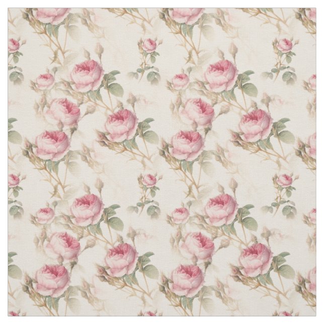 Vintage Roses Fabric (Swatch)