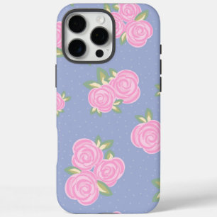 Vintage roses floral pattern iPhone 16 pro max case