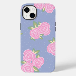 Vintage roses floral pattern Case-Mate iPhone 14 plus case